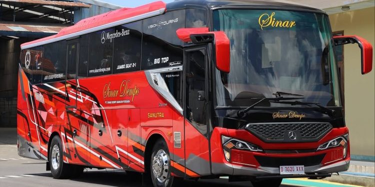 Dua Bus Baru PO Sinar Dempo Pakai Mesin Depan, Bagasi Tambah Luas