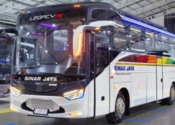 PO Sinar Jaya Rilis Bus Baru Bermesin Depan, Andalkan Sasis Mercedes-Benz OF 1623 Air Suspension