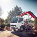 Tampil Beda, Fuso eCanter Jadi Truk Flatbed Dilengkapi Crane