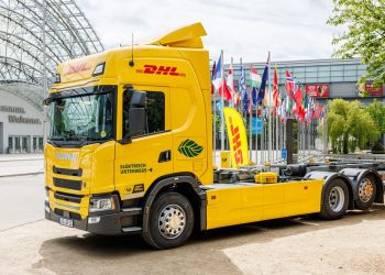 Uji Truk Listrik EREV Scania-DHL Tembus 22.000 km, Operasi 90% Pakai Listrik
