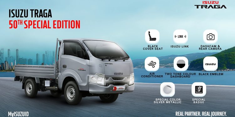 Ada AC Hingga Dashcam, Ini Sederet Keunggulan Pada Isuzu Traga 50th Special Edition