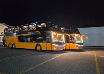 PO 27Trans Tambah Dua Bus Double Decker Baru dari Karoseri Adiputro