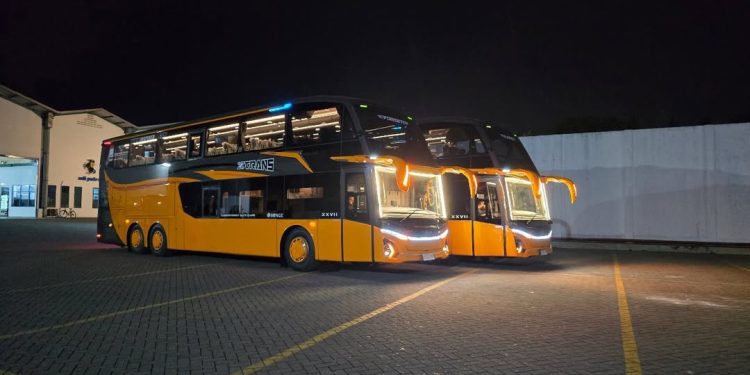 PO 27Trans Tambah Dua Bus Double Decker Baru dari Karoseri Adiputro