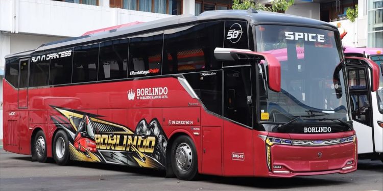 Bus Baru PO Borlindo Bodi Skylander R25 Siap Mengaspal, Makin Sangar Pakai Livery Thailook