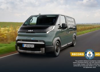 Sabet Guinness World Records, Kia PV5 Cargo Tempuh Jarak 693 Km Bermuatan Penuh Hanya Sekali Cas!