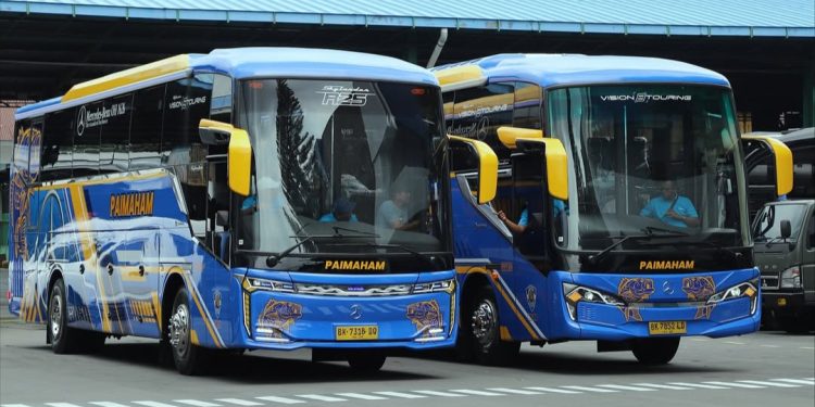 PO Putra Paimaham Tambah Dua Bus Baru Rakitan Karoseri New Armada