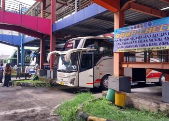 Periksa Bus AKAP Menjelang Libur Nataru 2026, Dishub Tangsel Temukan Puluhan Armada Tak Laik Jalan