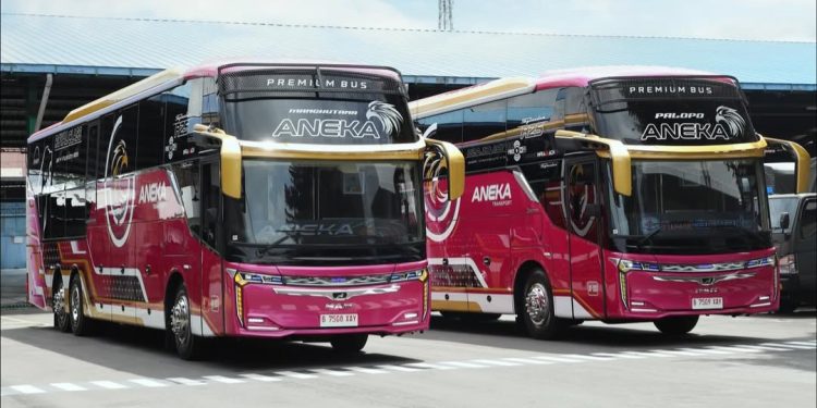 Bus Baru PO Aneka Transport Pakai Bodi Skylander R25, Ada Tiga Kelas di Kabinnya