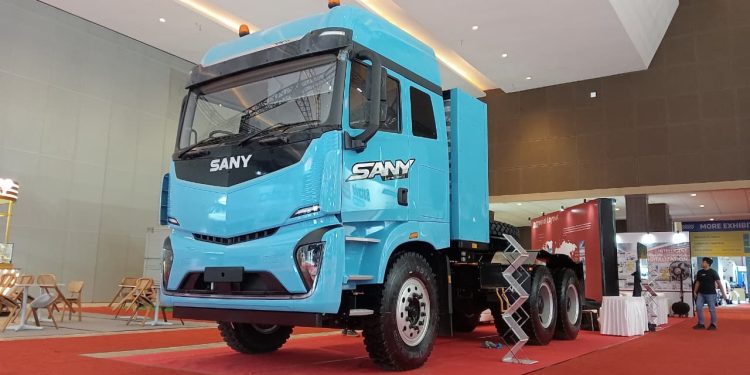 Profil Sany SE588, Truk Listrik Heavy Duty yang Bisa Tukar Baterai Cuma 5 Menit