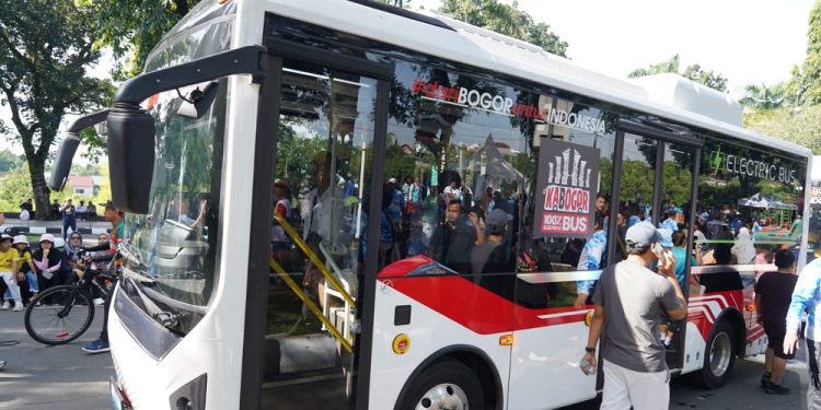 Kabupaten Bogor Operasikan Bus Listrik Gratis Rute Bojonggede – Sentul City