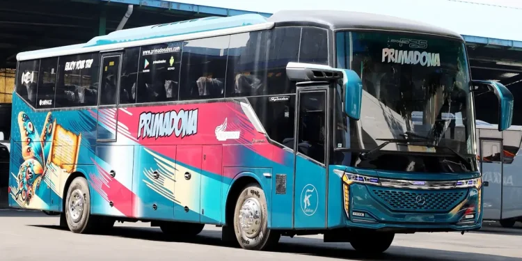 Tampil Nyentrik, PO Primadona Luncurkan Duet Bus Skylander F25, Sistem Bagasinya Unik!