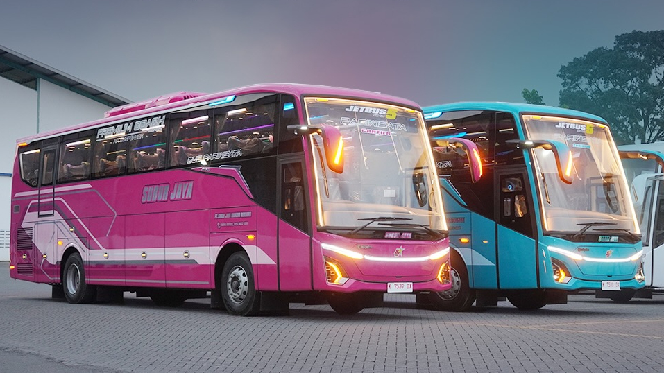 PO Subur Jaya Kembali Rilis Dua Bus Pariwisata Baru Dari Karoseri Adiputro