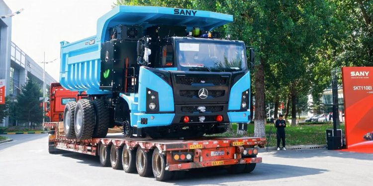Truk Listrik Otonom Sany SKR110Ei Mulai Invasi Ke Sektor Tambang Amerika