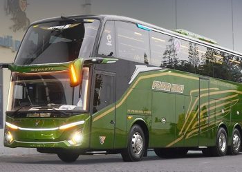 Jetbus 5 UHD Spesial GIIAS Milik PO Fajar Riau, Pakai Sasis Tronton Scania K450CB