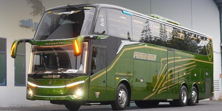 Jetbus 5 UHD Spesial GIIAS Milik PO Fajar Riau, Pakai Sasis Tronton Scania K450CB
