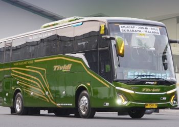 Bus Baru PO Tividi Spesial GIIAS 2026 Layani Rute Cilacap-Malang, Toiletnya Unik!