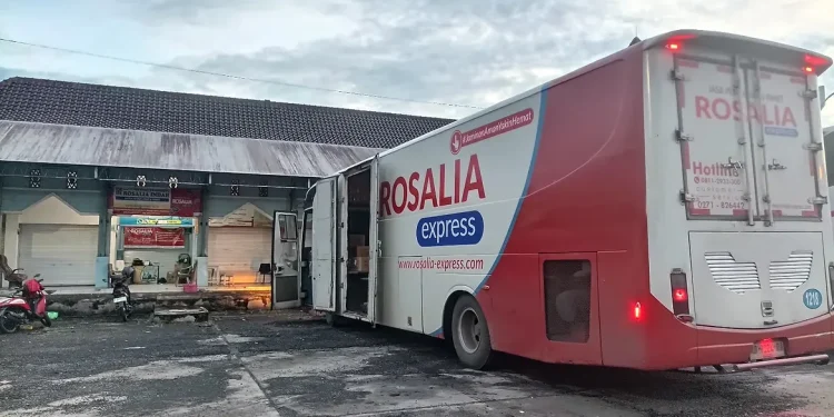 Tak Hanya Pakai Truk, Rosalia Indah Express Juga Gunakan Bus untuk Pengantaran Paket