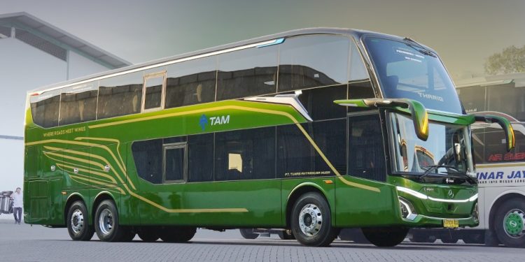 Bus Double Decker PO TAM Eks GIIAS Akhirnya Beroperasi, Manjakan Penumpang Pekanbaru-Medan
