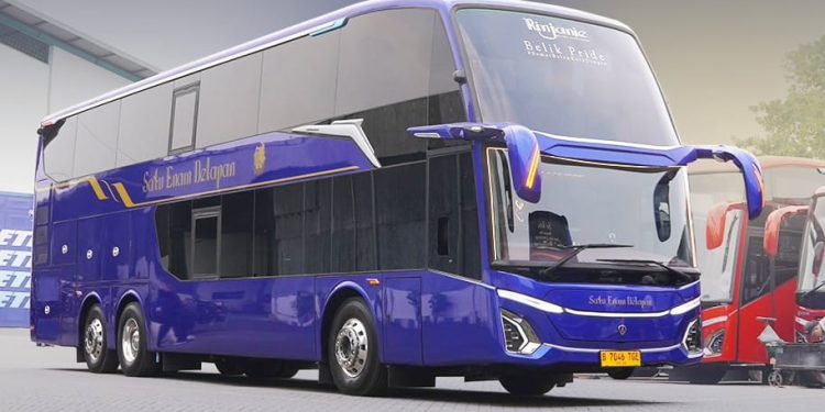 Bus Double Decker Baru PO 168 Trans, Dilengkapi Kursi Sleeper